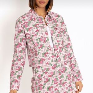 Blackmilk My Melody Strawberry Fields Crop Jacket